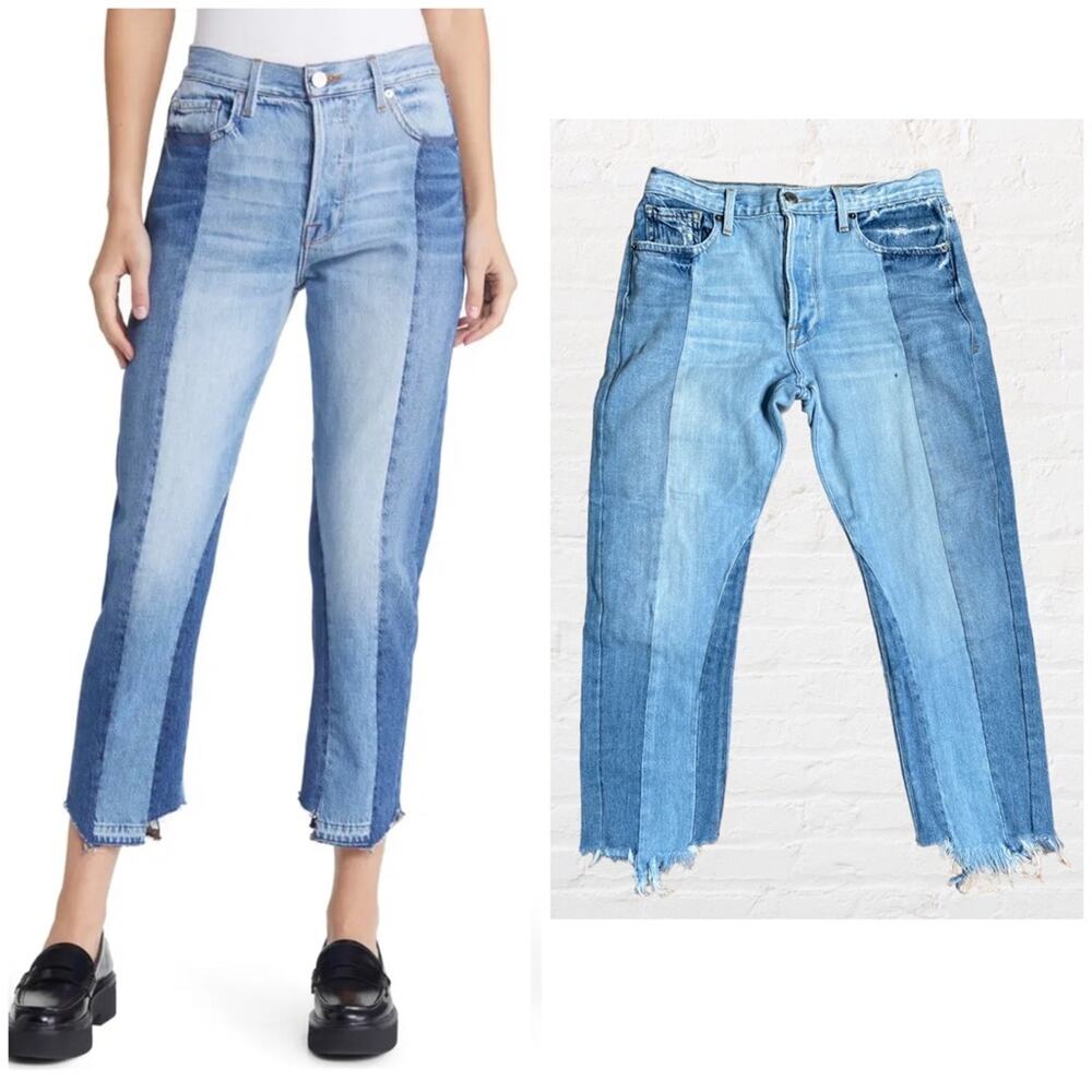 FRAME Nouveau Le Mix Colorblock Jeans